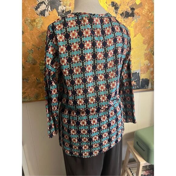 Persaman New York Gorgeous Beaded Drawstring Waist Cotton Boho Tunic M - Picture 6 of 11